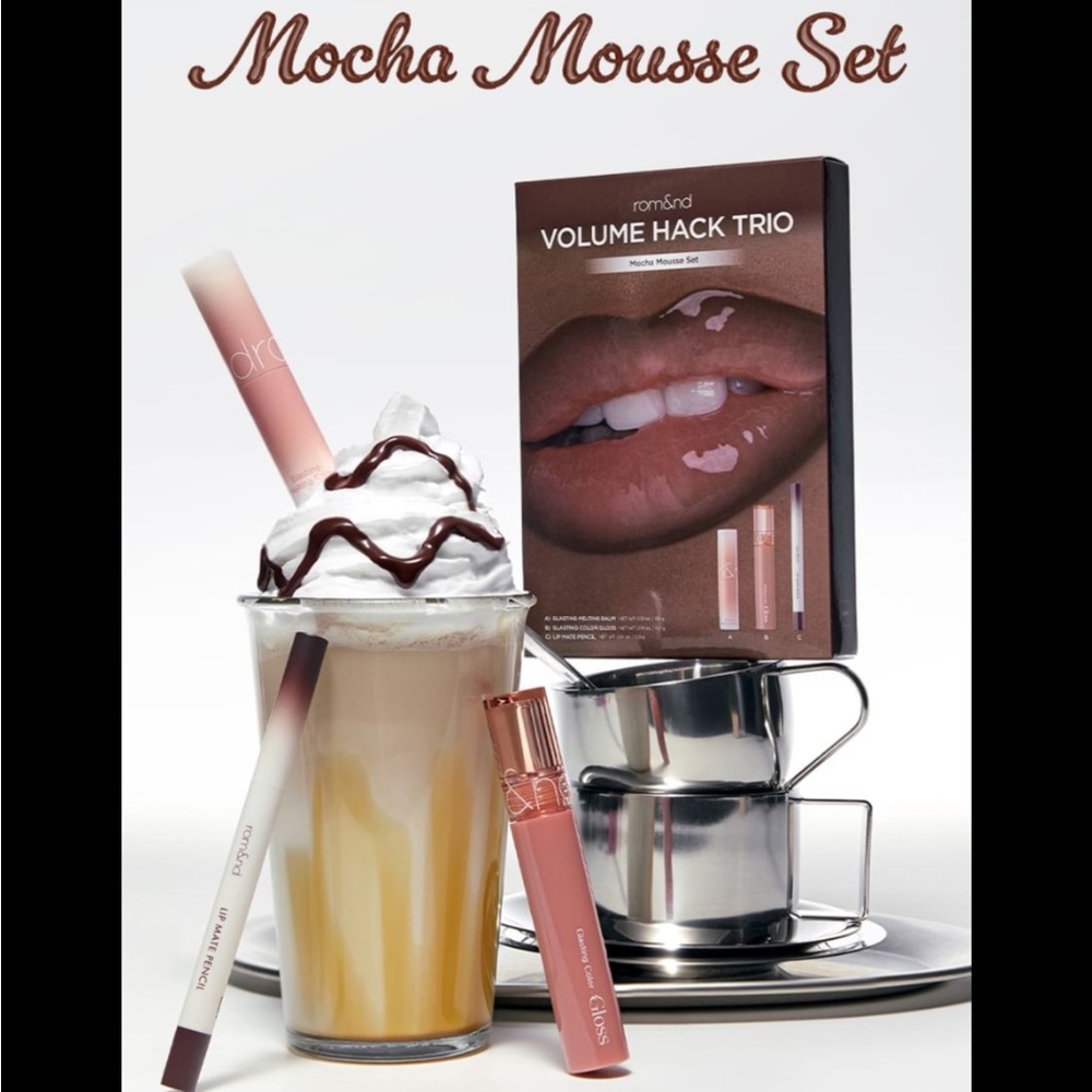 rom&nd Volume Hack Trio Mocha Mousse Set